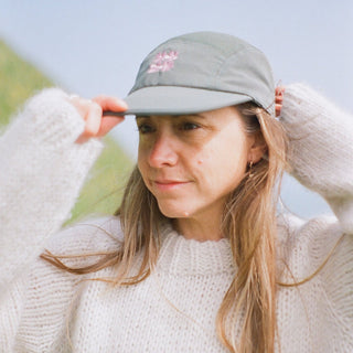 Casquette fleurie Ciele x Le Portique - Vert forêt