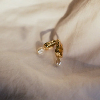 Dormeuses DUNES or vermeil + perles