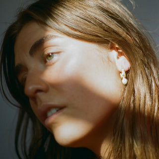 Dormeuses DUNES or vermeil + perles