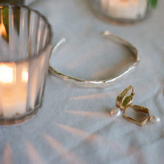 Dormeuses DUNES or vermeil + perles
