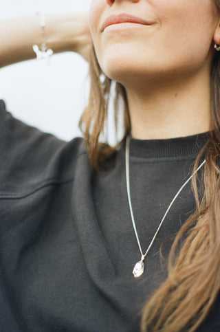 Pendentif Grande HUÎTRE argent