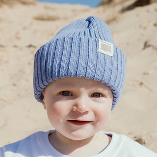 Tuque maritime enfant - bleu marée