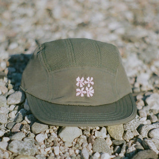 Casquette fleurie Ciele x Le Portique - Vert forêt