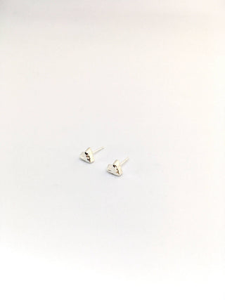 Studs coeurs argent