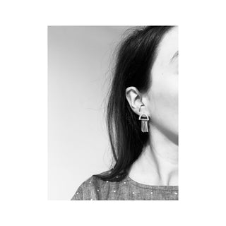 Studs Nino argent et laiton