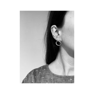 Studs YANN argent et laiton