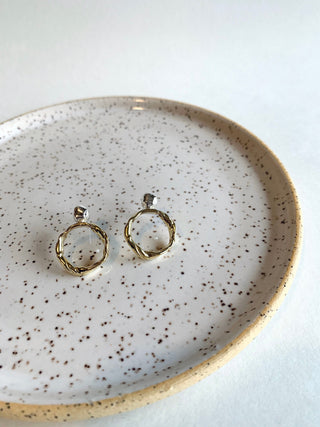 Studs YANN argent et laiton