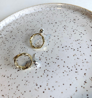 Studs YANN argent et laiton