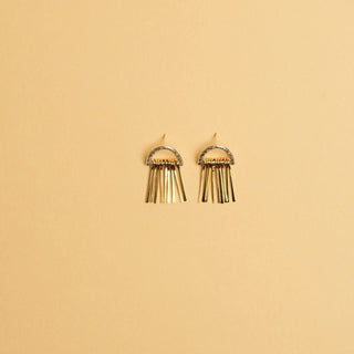 Studs Nino argent et laiton