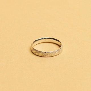 Jonc vagues demi-rond argent